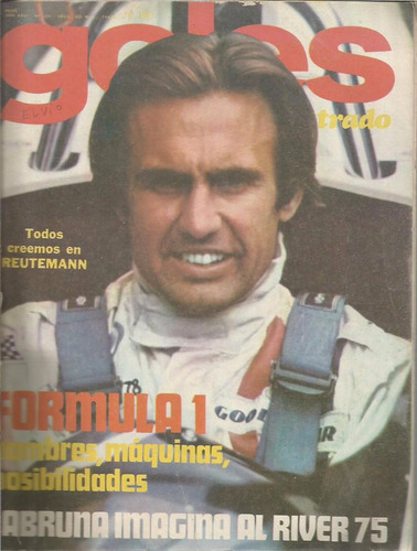 Revista / Goles / Nº 1356 / 1975 / Tapa Reutemann /