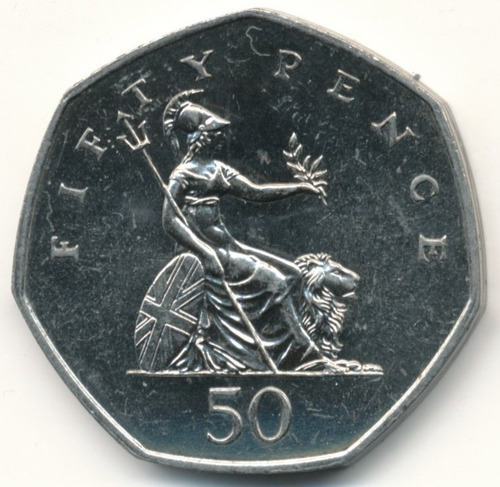 Reino Unido - Inglaterra - 50 Pence De 1.997 -