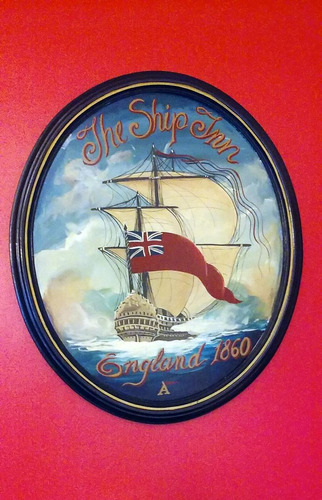 Cuadro The Ship Inn -england 1860 Decoracion