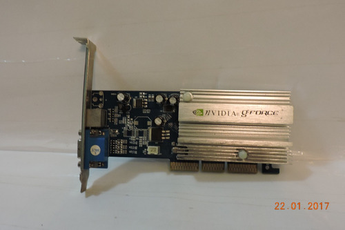 Placa De Video Agp Geforce Mx4000 64mb Ddr  Sem Caixa