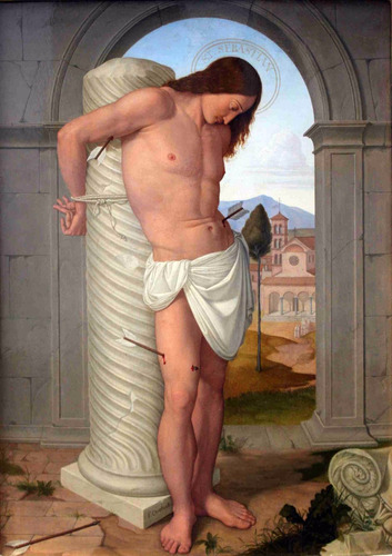 Lienzo Tela Canvas San Sebastián Arte Sacro 1815 71 X 50 Cm