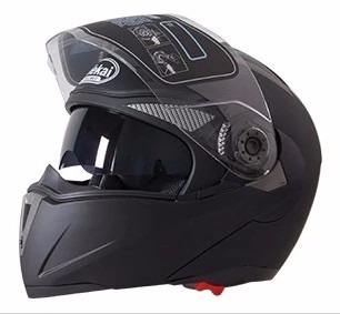 Casco Para Moto Abatible Doble Visor Lentes Polarizado