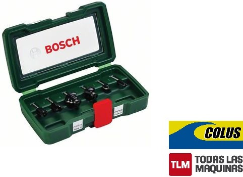 Fresas Para Router Bosch En Kit Juego 6 Pz