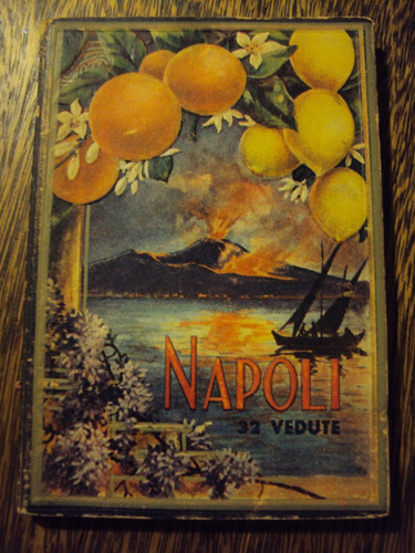 Libro De Postales De Napoles Ricordo Di Napoli Italia