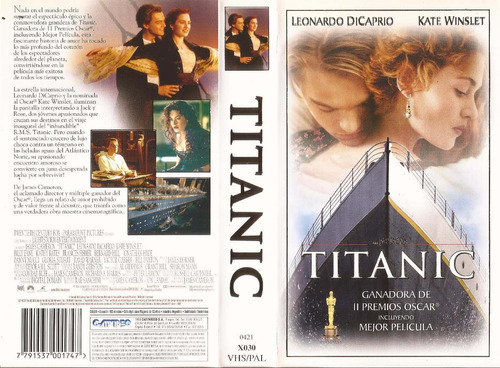 Titanic Vhs Leonardo Dicaprio Kate Winslet Billy Zane