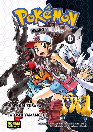 Manga Pokemon Blanco Y Negro Tomo 01 - Editorial Norma
