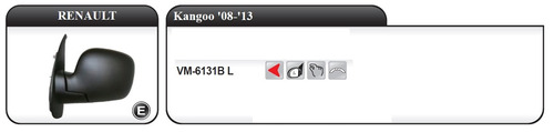 Espejo Izquierdo Manual Kangoo 2008-2013