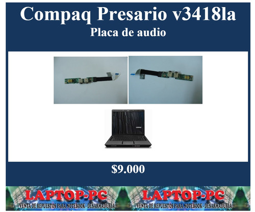 Placa De Audio Compaq Presario V3418 La