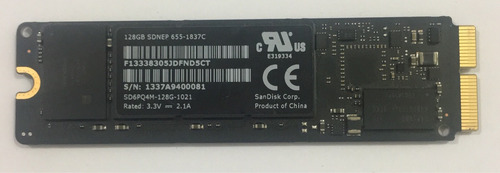 Hard Drive Ssd 128gb N/p 655-1837c (Usado)