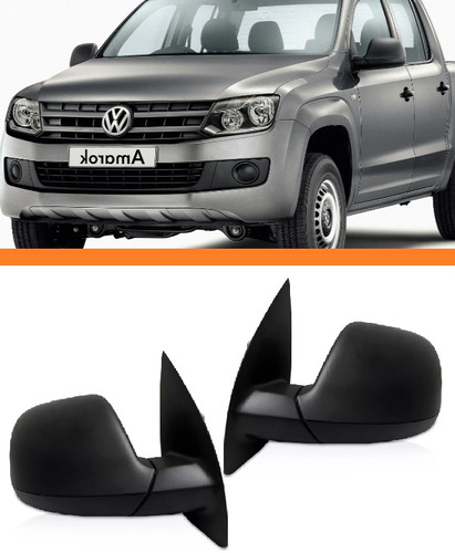 Retrovisor Amarok 11 12 13 Elétrico Par Preto