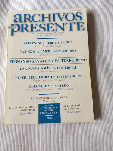 Archivos Del Presente Año 9 Nº 33 Revista Latinoamericana