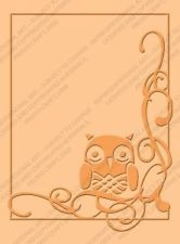 Scrapbook Cuttlebug Folder Owl Flourish Para Grabar Papel