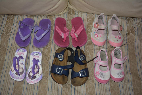 Lote De Zapatos Niña Sandalias Romanitas Guillerminas