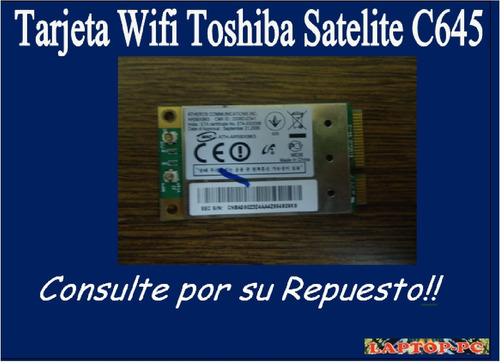 Tarjeta Wifi Toshiba Satelite C645