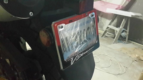 Imagen 3 de 6 de Klr 650 Kawasaki Vstrom 650 1000 Suzuki Porta Placa Motos
