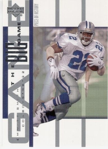 2002 Upper Deck Piece Of History The Big Game Emmitt Smith