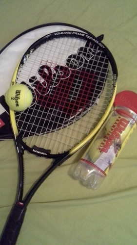 Raqueta Tennis Wilson Mas 3 Pelotas Wilson N°2