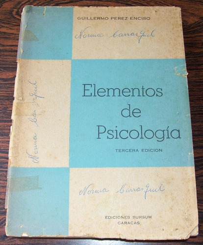 Libro En Papel Elementos De Psicología, 413 Páginas