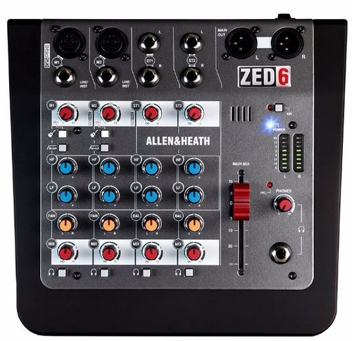 Consola Mixer Zed6 Allen & Heat 6canales Expocompra