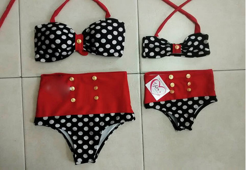 Vestido De Baño  Combo Mama Playa  Piscina Bikini 2 Piezas