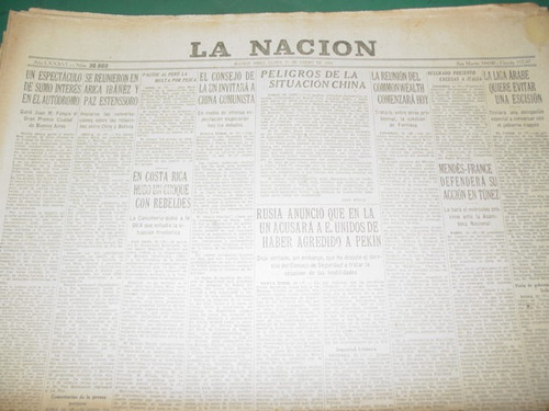 Diario La Nacion 31/1/55 Fangio Gana Gran Premio Autodromo