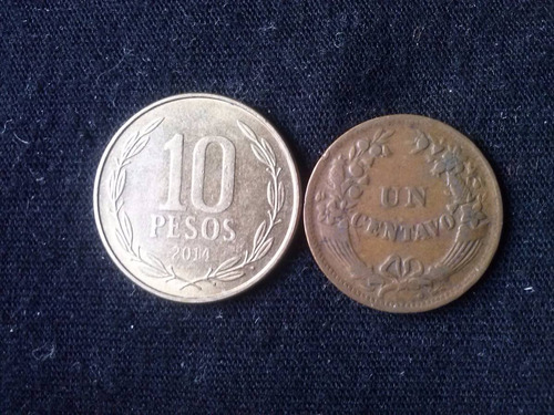 Moneda Perú 1 Centavo 1844 Cobre (c14)