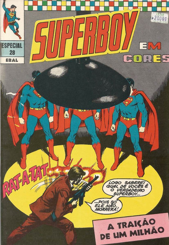 Hq Superboy Em Cores (superman) Ebal Nº 28 - 1973 Traição