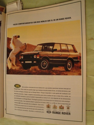 Publicidad Land Rover Ranger Rover Año 1992