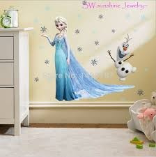 Imagen 5 de 6 de Poster Sticker Gigante Vinyl Pa Pared Frozen Elsa Olaf Nieve