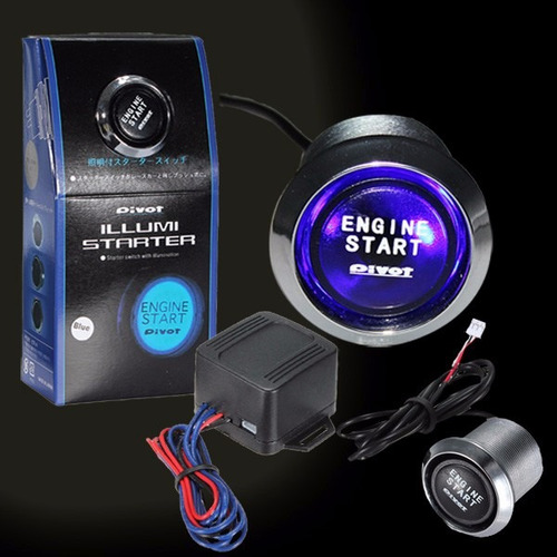 Botão Start/stop Engine Universal Blue /azul Original Fg