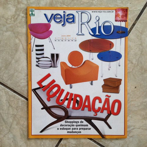 Revista Veja Rio 14.6.2004 Liquidação Shoppings Queimam