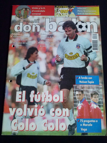 Don Balón N° 279 30 De Septiembre Al 6 De Octubre De 1997