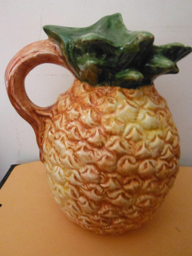 Jarra Pina Italia Europa Ceramics Of Bassano Souvenir Fruta