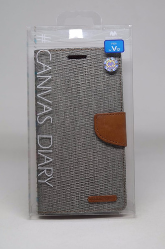 Funda LG V10 Mercury Goospery Canvas Diary Gris