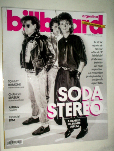 Soda Stereo Cerati Revista Billboard Argentina 2014