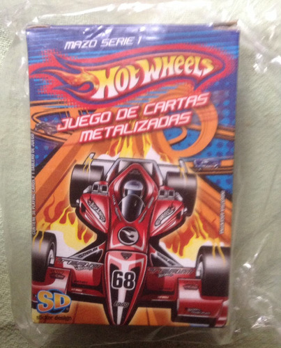 Hot Wheels Juego De Cartas Metalizadas Mazo Trading Cards