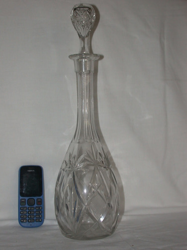 Botella De Cristal Para Licor Art Nouveau