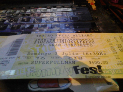 Vendo Tres Entradas Para Topa Para El 03/07/16 Superpullman