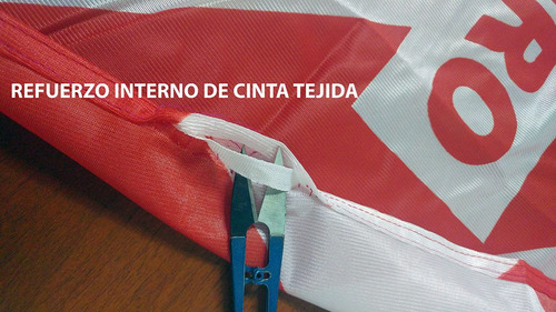 30 Banderas De Peligro 50x70cm Reforzadas Vial Ley 24449