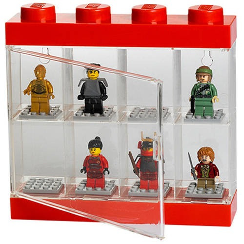 Vitrina Para 8 Minifiguras Lego Rojo Brillante 40650601