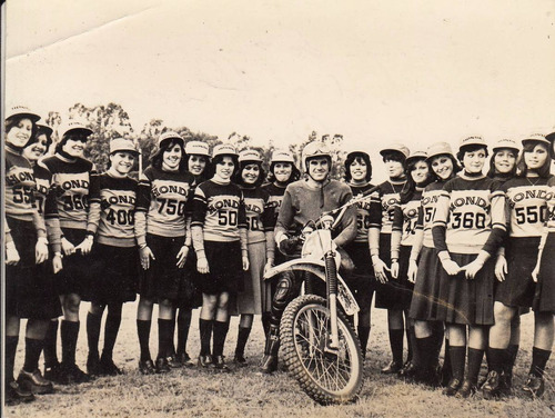 1977 Fotografia Prueba Motocross Montevideo Honda Promotoras