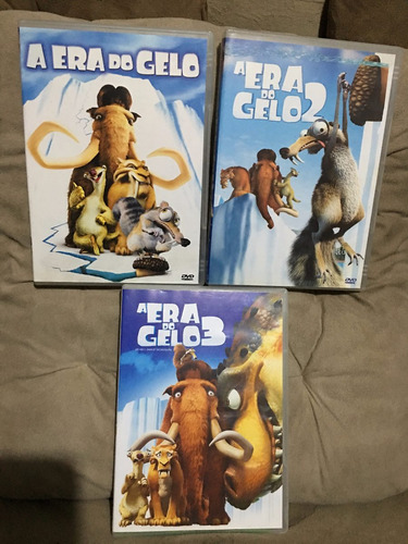 Dvd Box Era Do Gelo Trilogia Ice Age Desenho Animado Coleção (Usado)