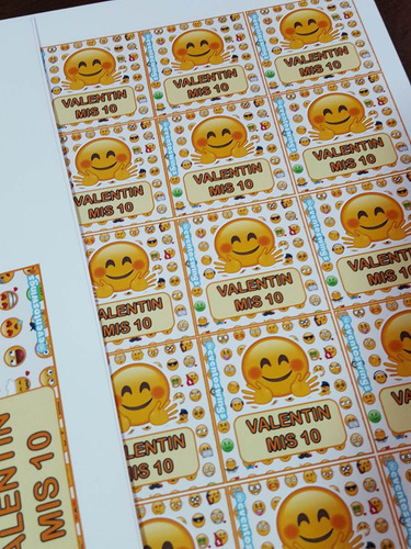 Kit Emojis Emoticones Impreso Invitaciones Banderin Y +