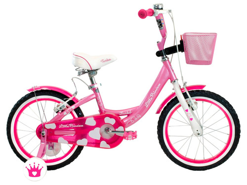 Bicicleta Infantil Niña Turbo Princesa R-16 Rosa 15525