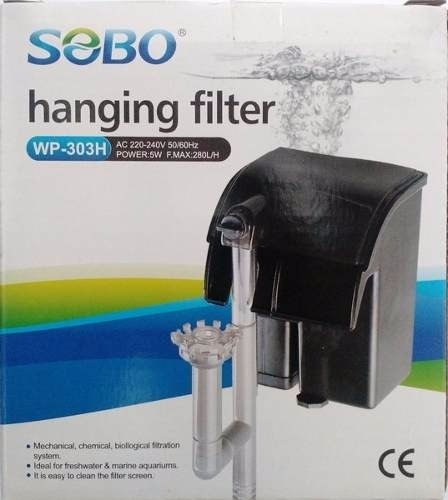 Filtro Mochila 280 L/hora Marca Sobo