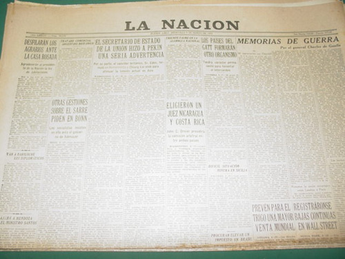 Diario La Nacion 9/3/55 Desfile Agrario Ante General Peron