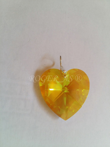 Imagem 5 de 5 de Pingente De Cristal Swarovski Light Topaz Boreal Prata 925