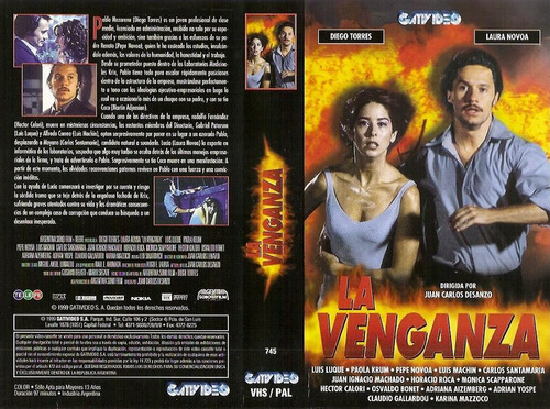 La Venganza Vhs Diego Torres Laura Novoa Luis Luque Pao Krum