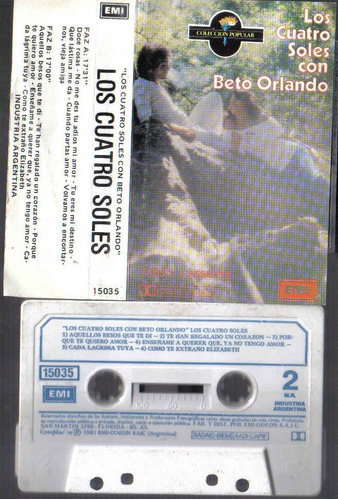 Los Cuatro Soles Con Beto Orlando Cassette