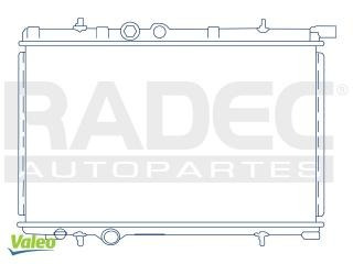 Radiador Peugeot 206 1998-1999-2000 L4 1.1/1.4/1.6lts Estand